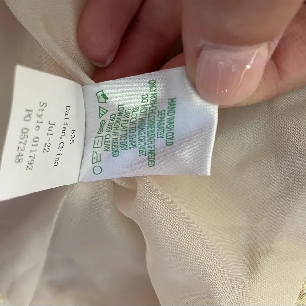 Lilly Pulitzer Leah Animal Print Skirt Gold Dazzle Leopard Jacquard Womens 8 - Picture 5 of 7